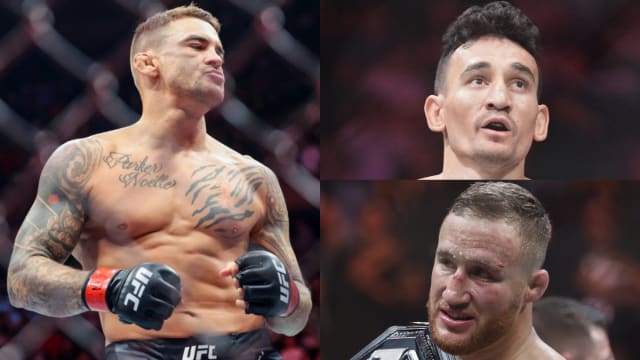 Dustion Poirier Justin Gaethje Max Holloway UFC 300